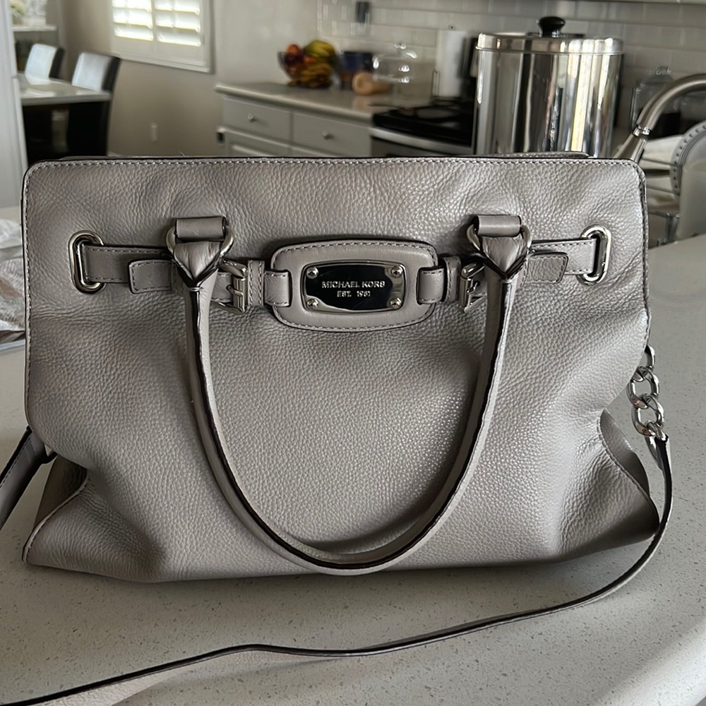 Gray Michael Kors Handbag
